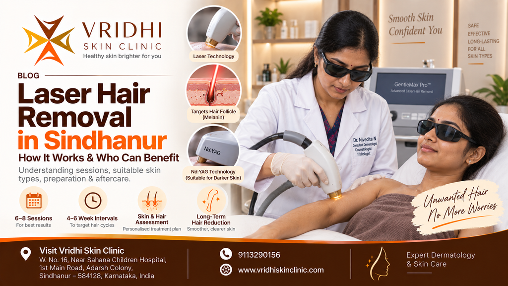 Laser hair removal in Sindhanur - treatment session at clinic