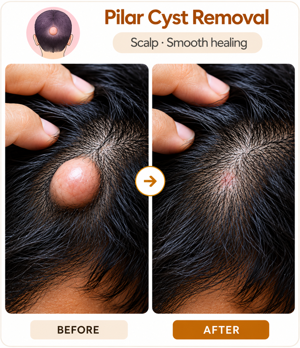 Pilar Cyst Removal at Vridhi Skin Clinic, Sindhanur