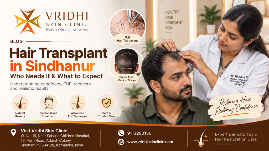 Hair transplant consultation with Dr Nivedita N at Vridhi Skin Clinic