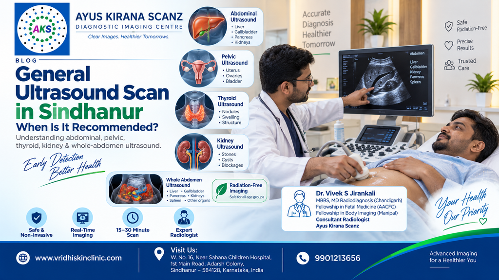General ultrasound scan in Sindhanur - abdominal scan session
