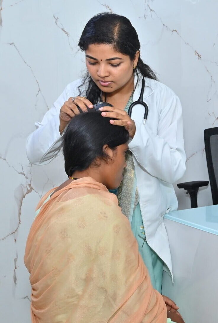 Vridhi Skin Clinic procedure room, Sindhanur