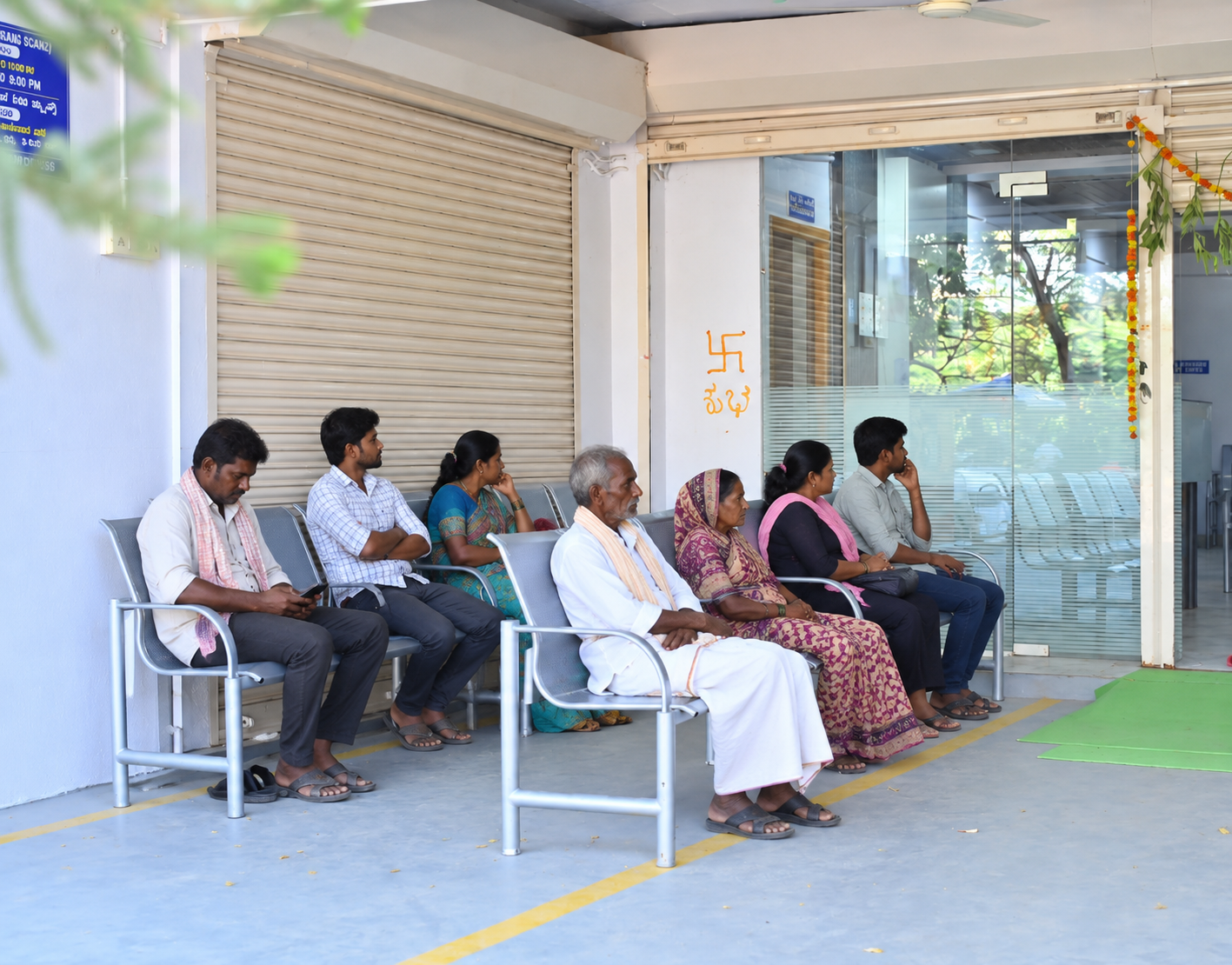 Outside opd area 