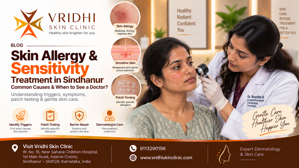 Skin allergy and sensitivity treatment in Sindhanur - dermatologist consultation