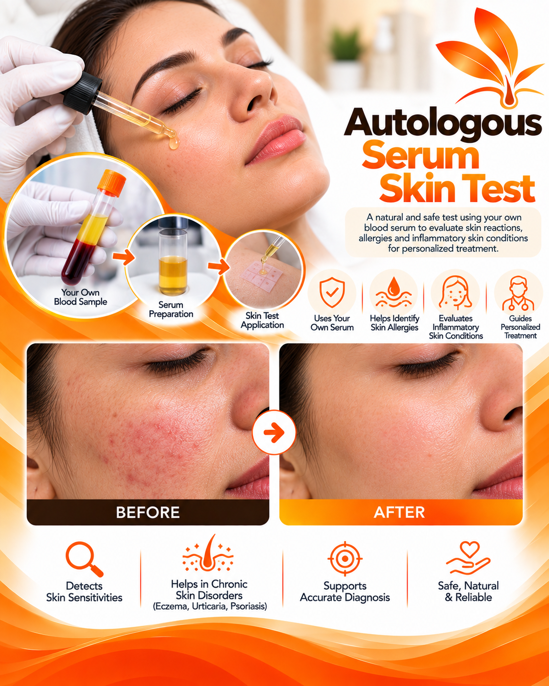 Autologous serum skin test ASST at Vridhi Skin Clinic, Sindhanur